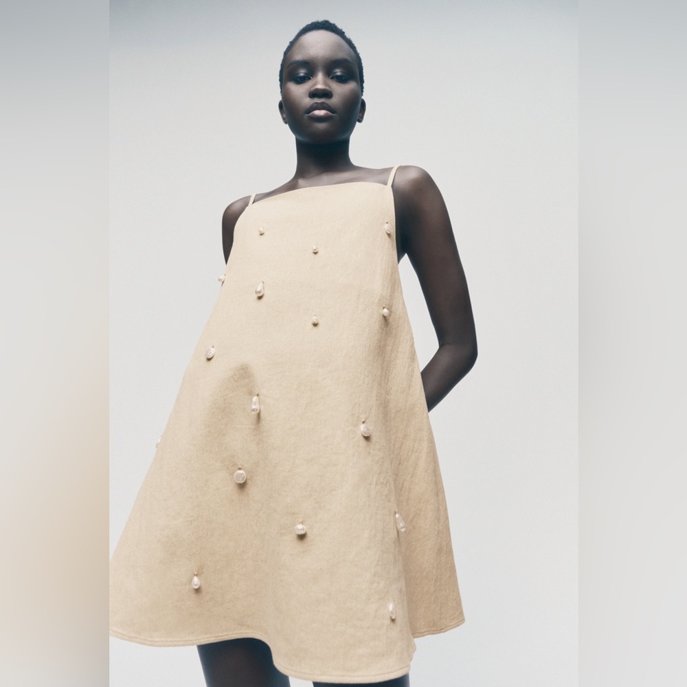 Zara Cream Mini Dress